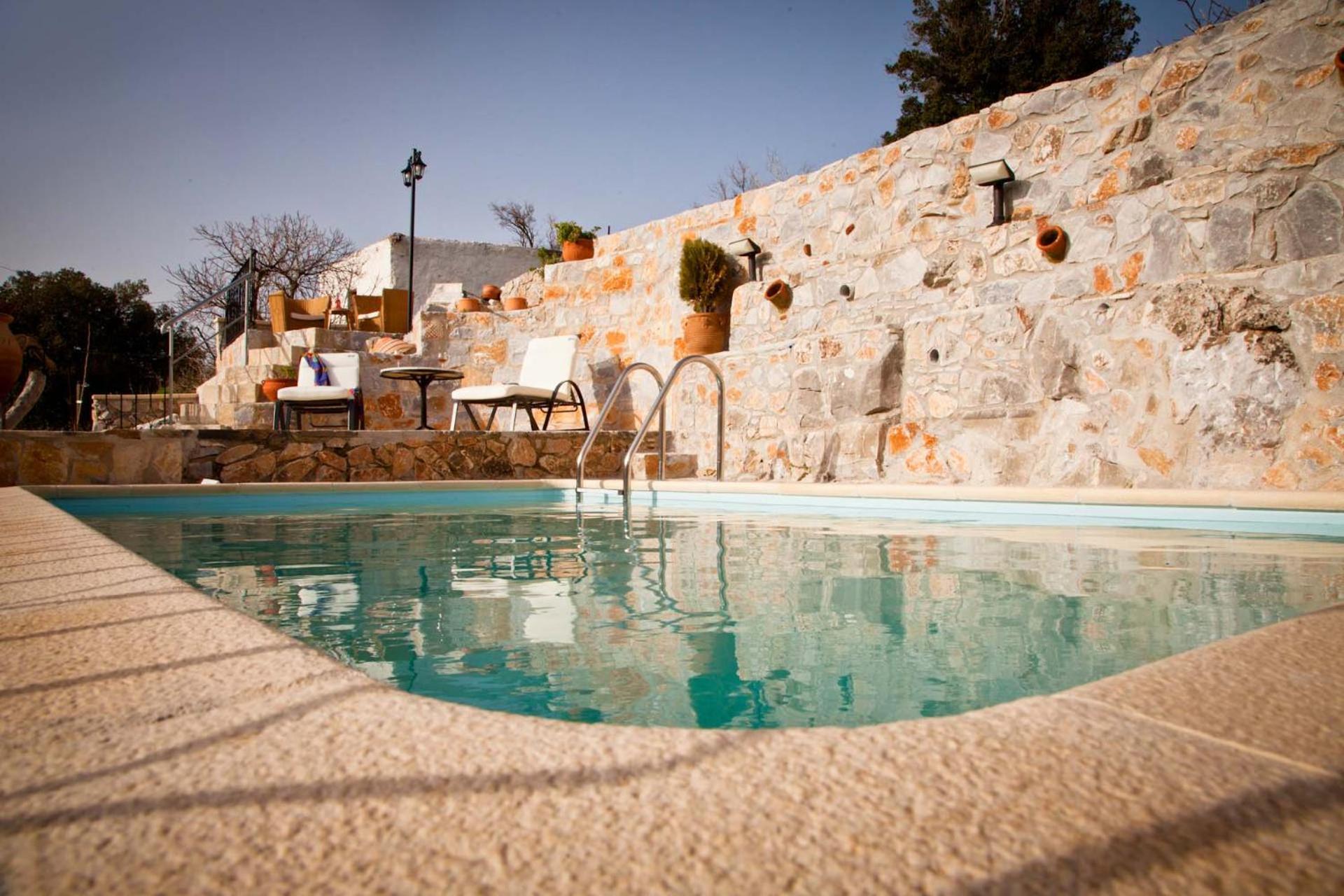 Stone Built Villa Galatia, Poolside & Perfect View Karés Esterno foto