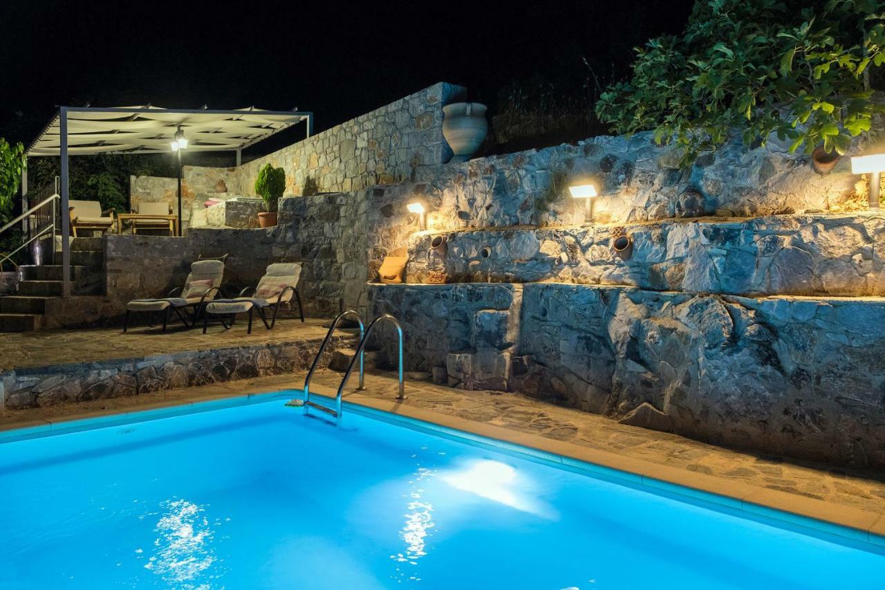 Stone Built Villa Galatia, Poolside & Perfect View Karés Esterno foto